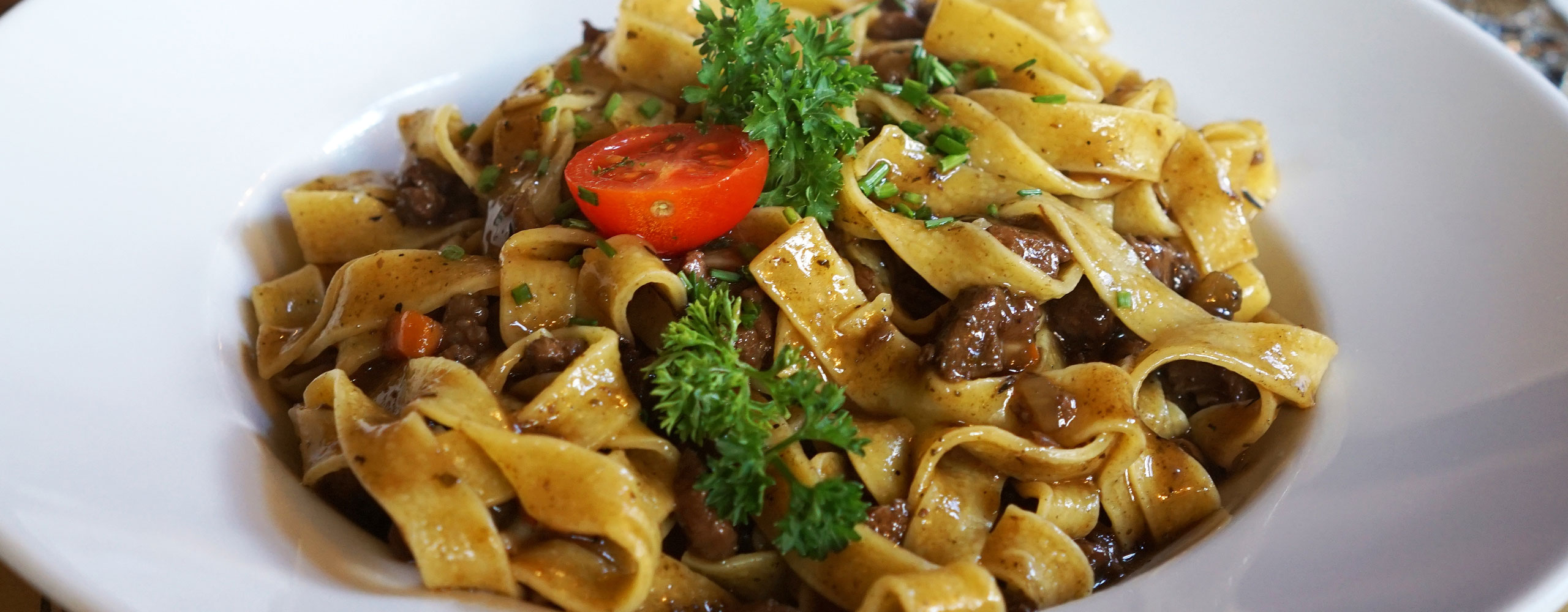 pappardelle al ragu di cervo