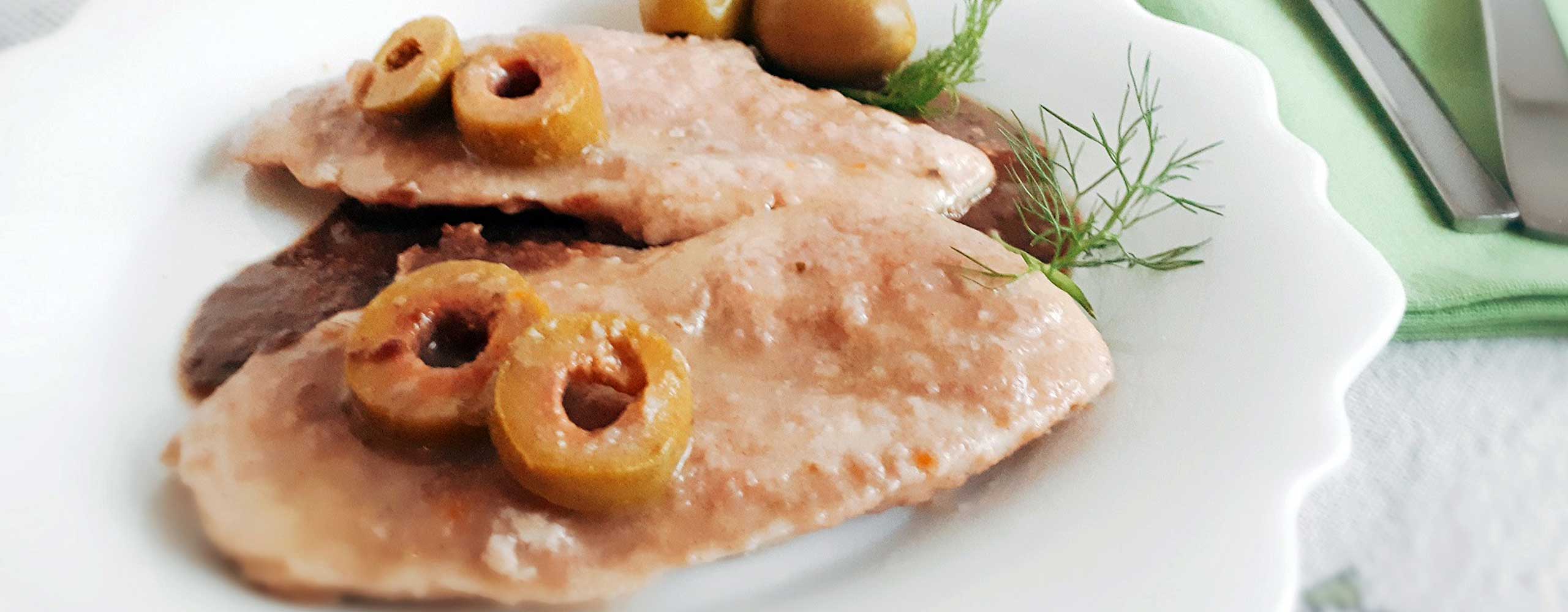 scaloppine di tacchino con le olive