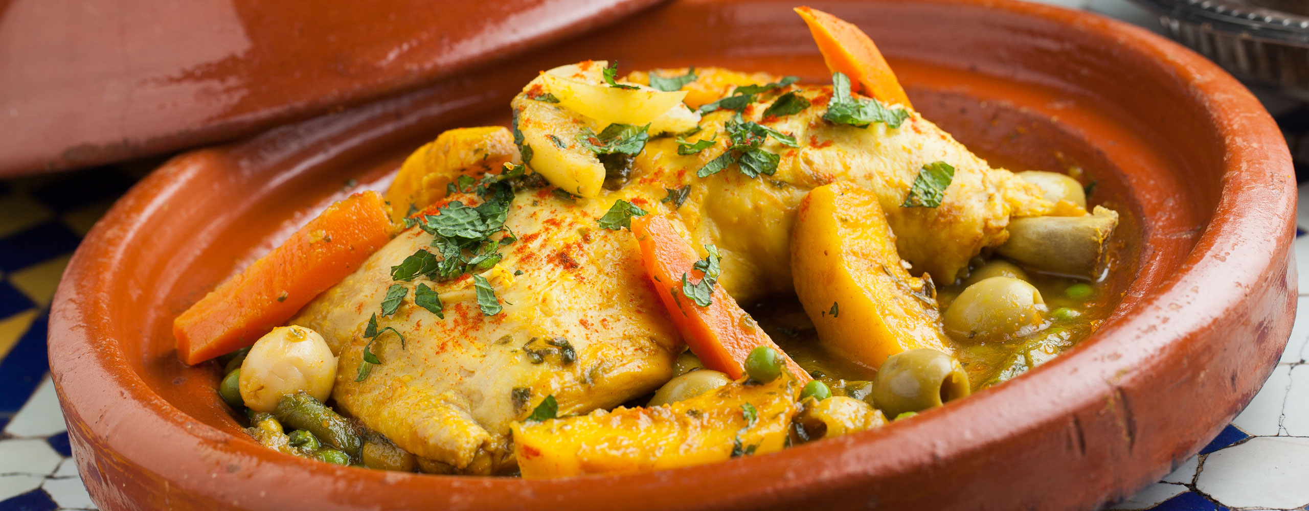 tajine di pollo e verdure