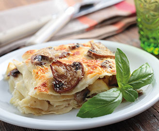 lasagne al ragù di coniglio e funghi