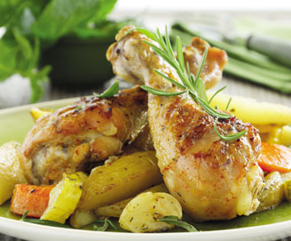 pollo rustico con patate