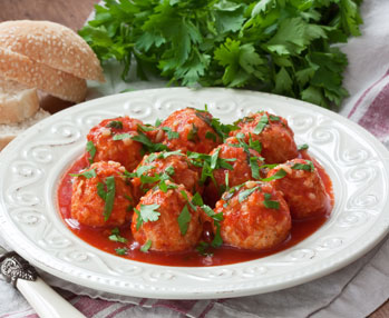 polpette di tacchino in umido